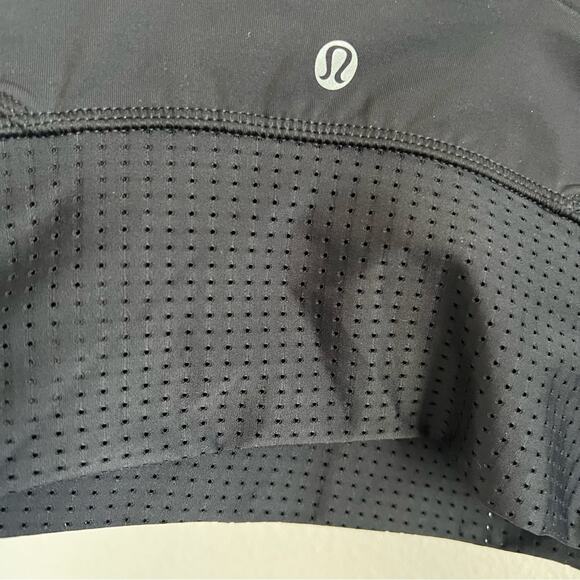 Lululemon Var-City Varsity Long Line Bra Black Luxtreme Mesh 2 - Picture 3 of 4